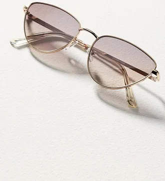 Anthropologie Cat-Eye Metal Rim Sunglasses
