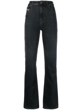 Diesel logo-patch cotton jeans - women - Spandex/Elastane/Cotton - 28 - Black