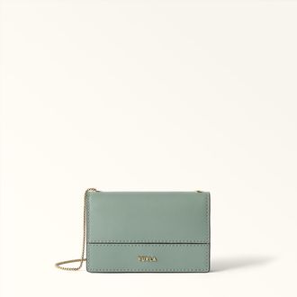 Furla Lia Porta Carte Di Credito S Winter Sky Blu Pelle Di Vitello Sidney Donna