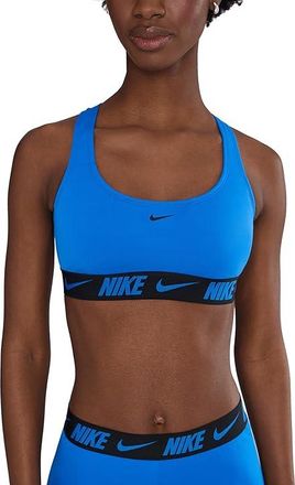Nike Logo Tape Racerback Bikini Top Womens Clothing Blue Crystal : LG, Polyester/Spandex