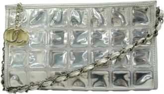 Chanel Pre-owned Clutches, female, Gray, Size: ONE SIZE Pre-owned Plastic Clutch