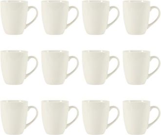 Gibson Home Great Essentials 12-Ounce Porcelain Coffee Mugs in White at Nordstrom