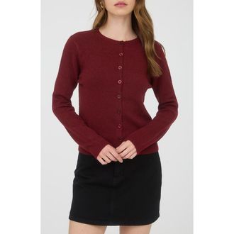 Blu Pepper Button Down Cardigan in Burgundy at Nordstrom Rack, Size Large
