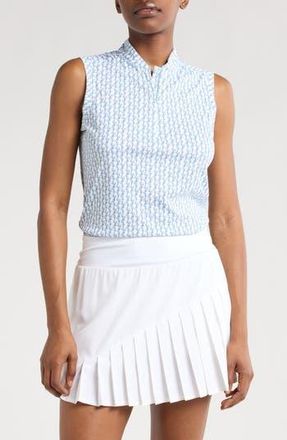 Swannies Kimmie Sleeveless Performance Quarter Zip Top in Sky at Nordstrom Rack, Size X-Large