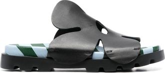 Camper Twins floral-detail leather sandals - women - Calf Leather - 35 - Black