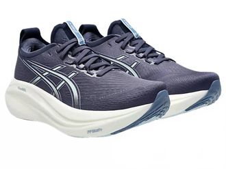 Asics Womens Gel-Nimbus 27 Running Shoes In Indigo Fog/cool Grey