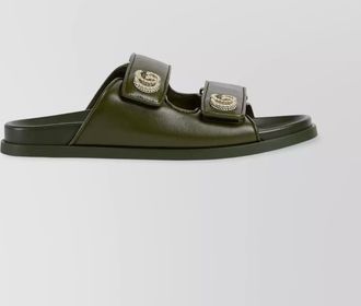 Gucci leather crystal-embellished sandals