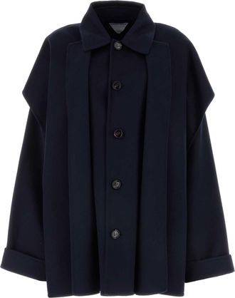 Bottega Veneta Midnight Blue Wool Blend Coat