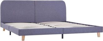 vidaXL Vidaxl - Estructura de cama sin colchón tela gris claro 180x200 cm