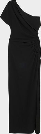 SIMKHAI Kally Draped One-Shoulder Column Gown