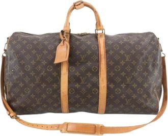 Louis Vuitton Pre-owned Weekend Bags, male, Brown, Size: ONE SIZE Pre-owned Keepall Bandouli&egrave;re 55