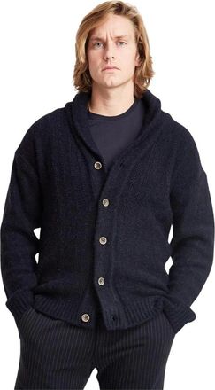 Irish Crone Stijlvolle Cardigan voor Vrouwen - Heren - Vesten - Blauw - M - Truien & Vesten