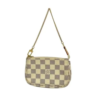 Louis Vuitton Pre-owned Mini Bags, female, White, Size: ONE SIZE Pre-owned Mini Pouch