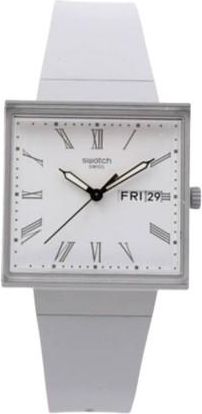 Swatch What if Quartz White Dial Unisex Watch SO34M700