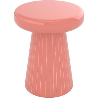 Rendez-Vous Déco Rendez-vous Déco - Mesa auxiliar redonda de metal rosa - Adélie