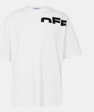Off-white Mens Shred Skate Lettering Boyfriend T-Shirt - White/Multi - Size: 44
