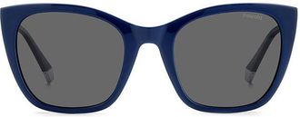 Polaroid PLD 4144/S/X Polarized PJP/M9 Womens Sunglasses Blue Size 52