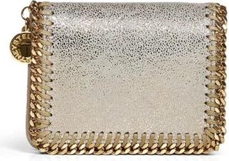Stella McCartney Portemonnee met overslag - Dames - Portefeuilles - Beige - ONE Size - Katoen - Accessoires