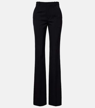 Saint Laurent Wool grain de poudre tuxedo pants
