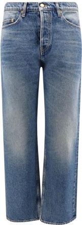 Golden Goose Straight Jeans, male, Blue, Size: W33 Blue Jeans with Star Detail