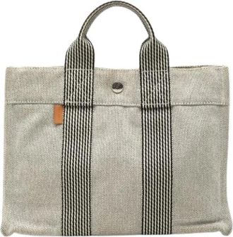 Herm&egrave;s Pre-owned Tote Bags, female, Gray, Size: ONE SIZE Pre-owned Fourre Tout PM Tote Bag