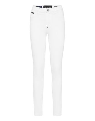 Philipp Plein Denim High Waist Jegging Logo