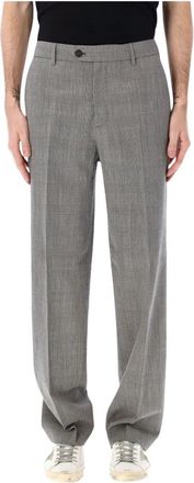 Golden Goose Formal Pant Prince of Wales - Heren - Straight fit broeken - Grijs - M - Wol - Broeken