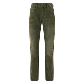 Diesel Slim-fit Jeans, male, Green, Size: W29 Corduroy Pants