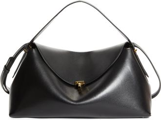 Toteme T-Lock Curve Shoulder Bag in Black at Nordstrom