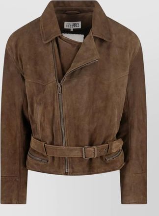Maison Margiela leather biker jacket