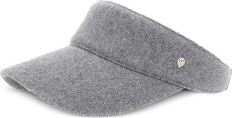 Helen Kaminski Berkley logo-detail wool visor - Grey