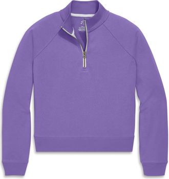 primary Womens Fit Half-Zip Sweatshirt in Violet at Nordstrom, Size Xx-Large