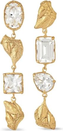 Loveness Lee Orecchini Sami con cristalli - Oro