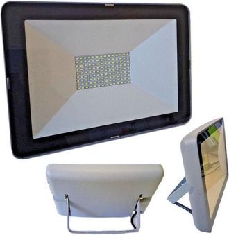 Trade Shop Trade Shop Traesio - Trade Shop - Faro Faretto Led Flood Light 100w Ip66 Bianco Naturale Slim Led Smd 100 Watt