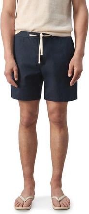 Mango Drawstring Shorts in Navy at Nordstrom, Size 34