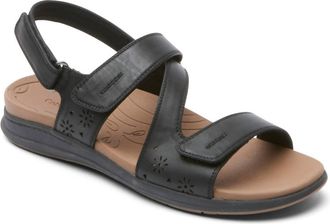 Rockport Womens Tala Washable Walking Sandal In Black