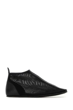 Gimaguas Womens Black Mesh Slip Ons Sneaker
