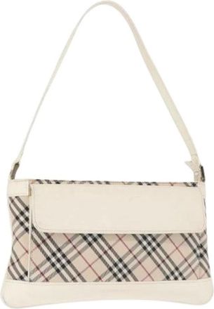 Burberry Pre-owned Shoulder Bag - Dames - Vintage Schoudertas - Wit - ONE Size - Vintage