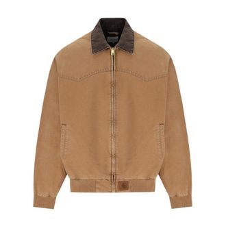 Carhartt Work in Progress Hombre, Chaquetas, Marr&oacute;n, Talla: S