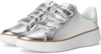 Cole Haan Grandpro Topspin Triple Strap Sneakers Womens Shoes Silver Talca/Opticptic White : 6.5 B - Medium, Leather