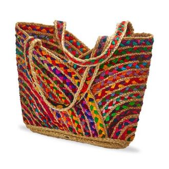 Tag Playa Braided Jute Tote Multi Jute Summer in Multicolored at Nordstrom