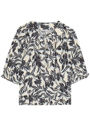 Rails Belina Floral-print Woven Blouse - Black - S (UK8-10 / S)