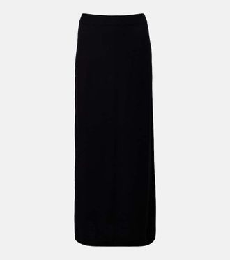 Lisa Yang Charlotta cotton and cashmere maxi skirt