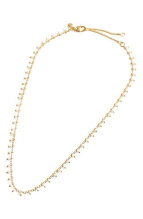 Madewell Enamel Chain Choker Necklace. in White at Nordstrom
