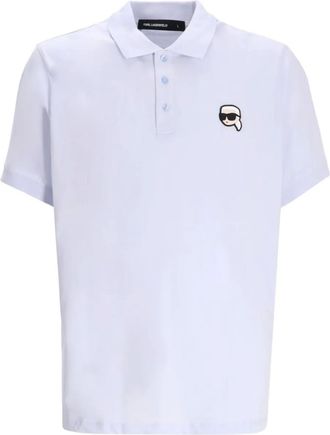Karl Lagerfeld Polo con applicazione Ikon - Viola