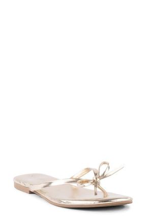 Seychelles Wish List Flip Flop in Gold at Nordstrom, Size 8.5