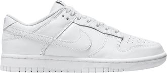Nike Limited Edition Triple White Dunk Low - Heren - Skateschoenen - Wit - 40 EU - Leer - Fitness