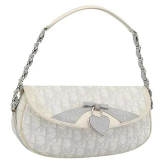 Dior Pre-owned Plastic Shoulder Bag - Dames - Pre-owned - Wit - Maat: ONE Size Leer