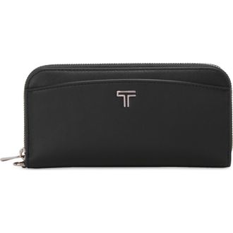 Tumi Zip-Around Continental Wallet in Black/Gunmetal at Nordstrom