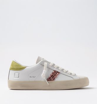 D.A.T.E. hill low calf white-kiwi